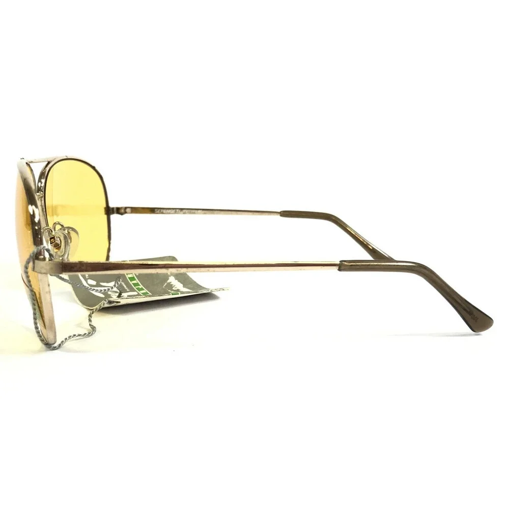 Vintage Serengeti Sunglasses Mens 5123S Kilimanjaro Gold Aviator Yellow